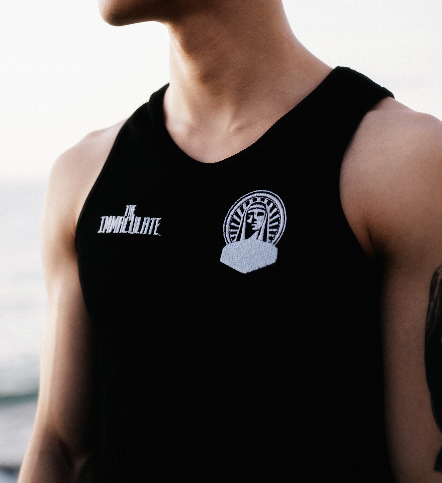 OG Double Logo Black Tank Top
