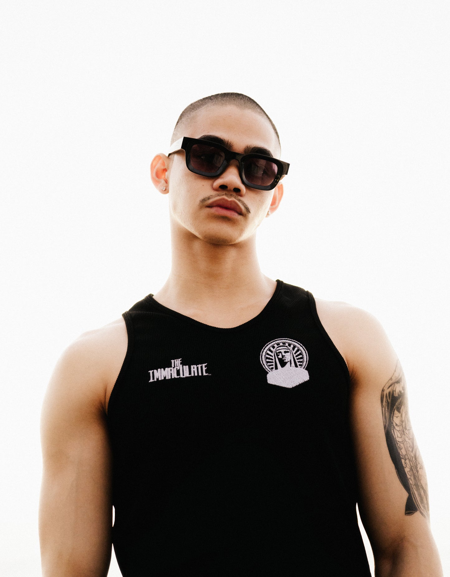 OG Double Logo Black Tank Top