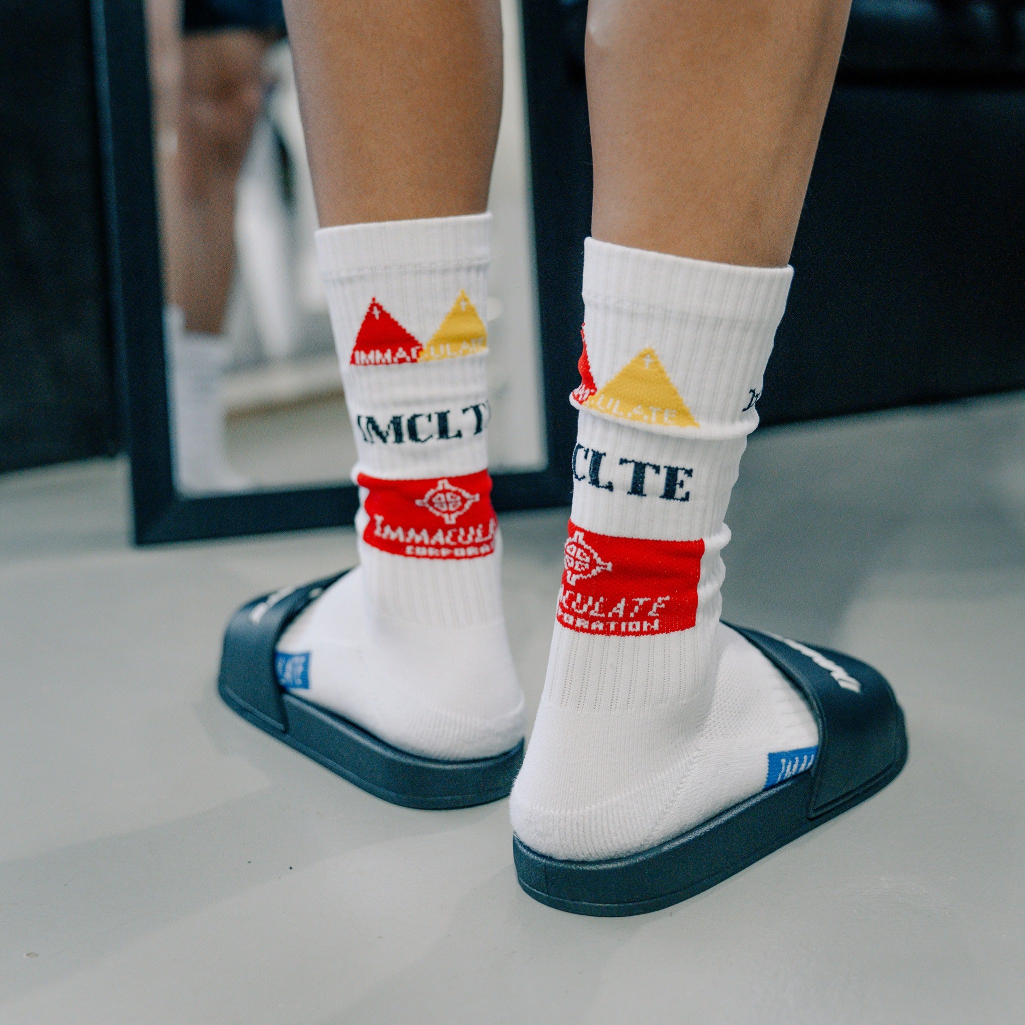 Imclte Multi Logo Crew Socks