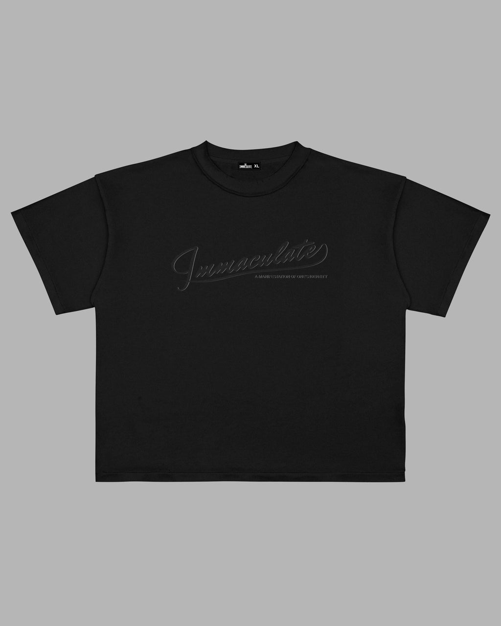 Eskritura Black Embroidery Tee