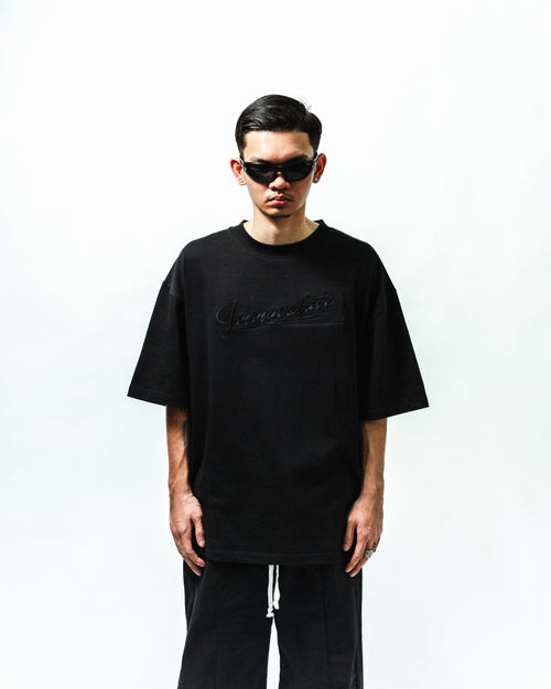 Eskritura Black Embroidery Tee
