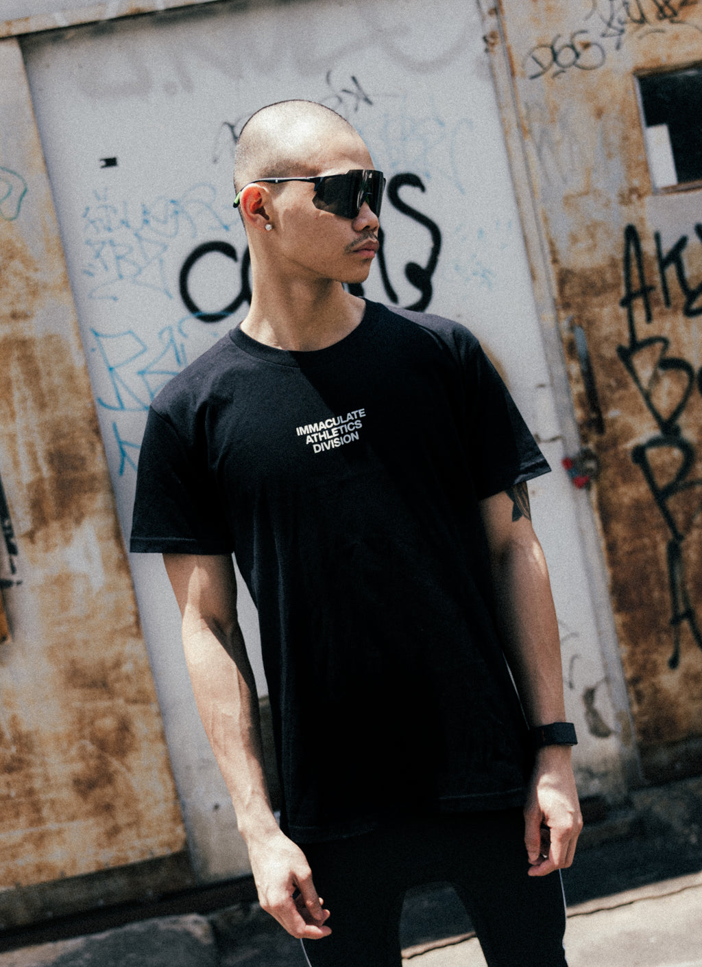 Immaculate Athletics Division Lightweight Training Black Tee