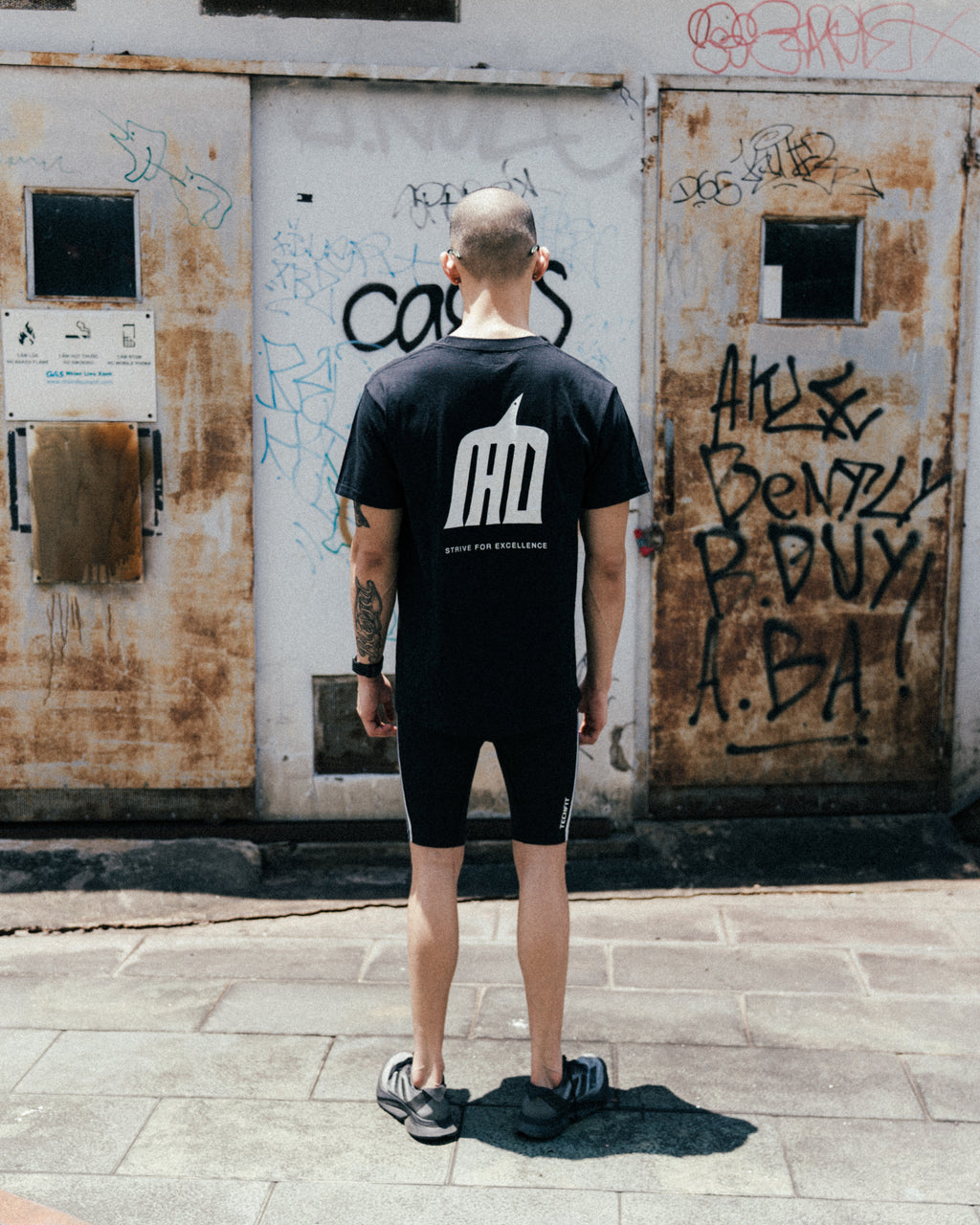 Immaculate Athletics Division Lightweight Training Black Tee
