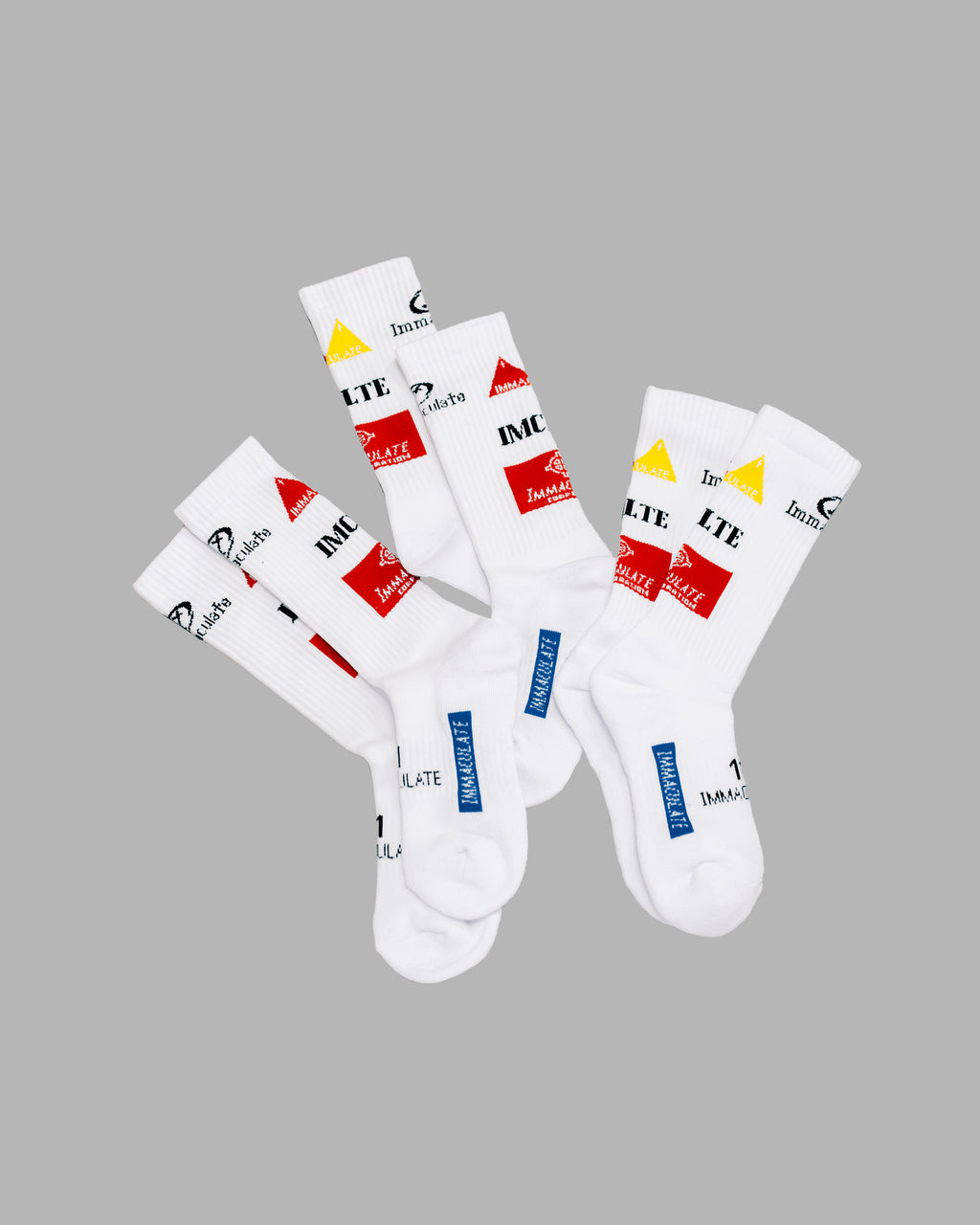 Imclte Multi Logo Crew Socks