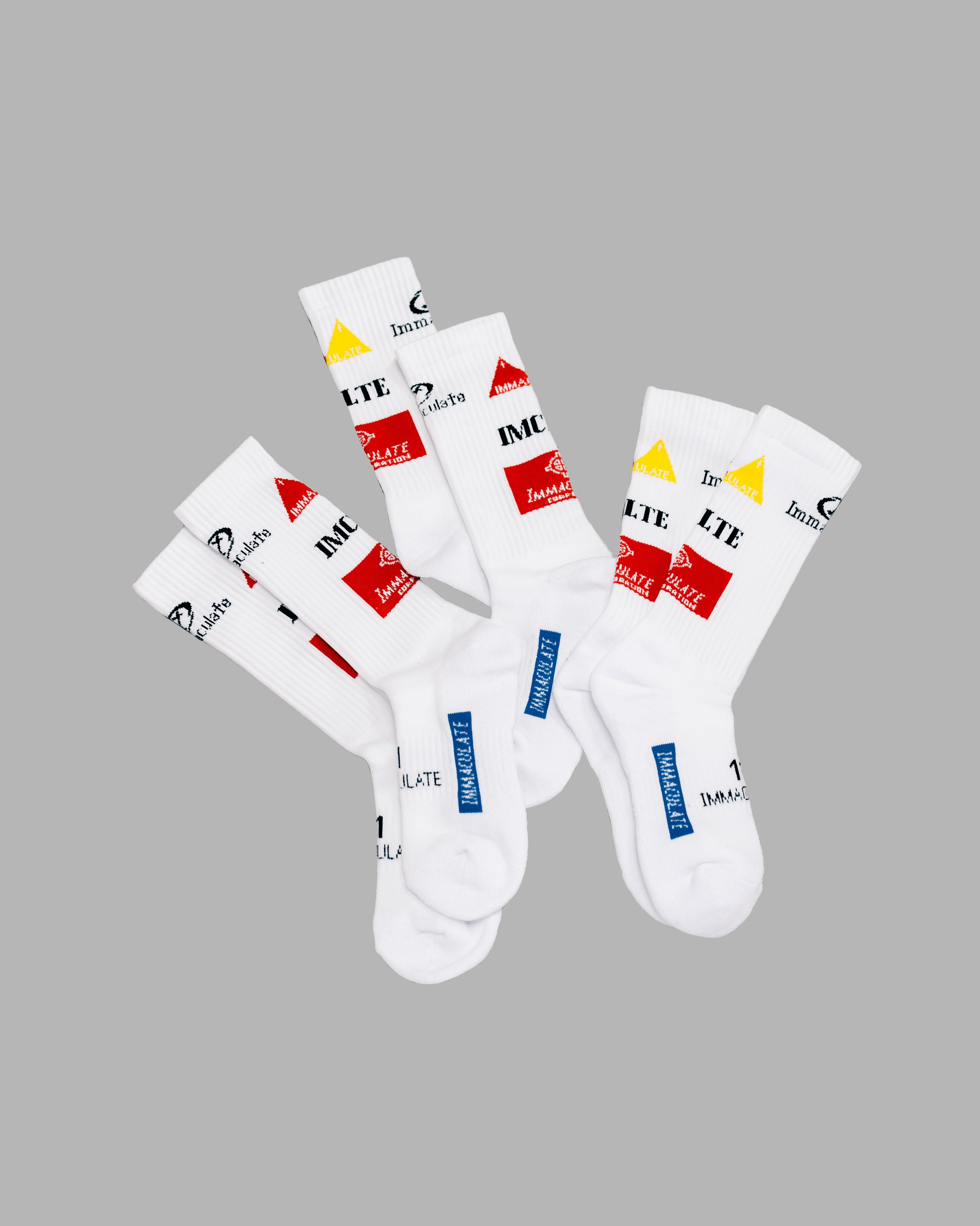 Imclte Multi Logo Crew Socks