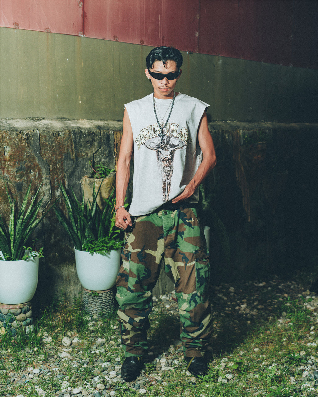 Combat Hesu Kristo Cut off Tee